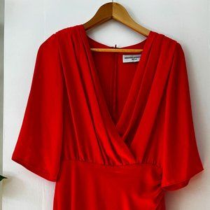 Amanda Uprichard Red Dress - Demetra Dress - Revolve